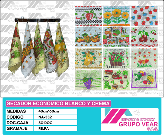 SECADOR ECONÓMICO BLANCO Y CREMA