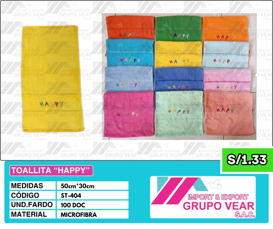TOALLITA “HAPPY” (100 DOC)