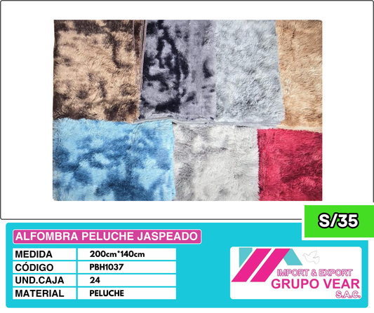 ALFOMBRA PELUCHE JASPEADO 200X140CM