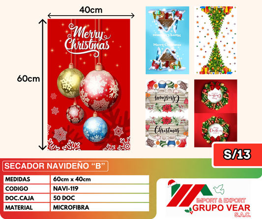 SECADOR NAVIDEÑO "B" (50 DOC)