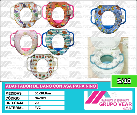 ADAPTADOR DE BAÑO CON ASA PARA NIÑO (20 UND)
