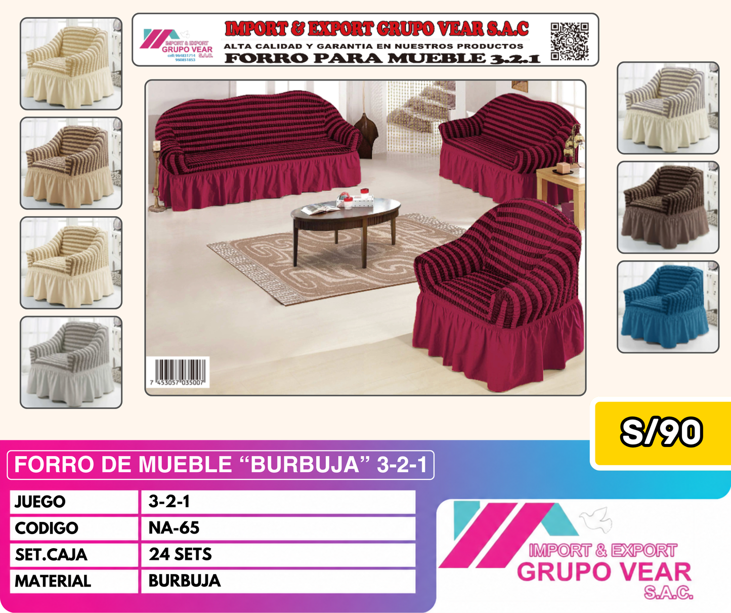 FORRO PARA MUEBLE 3,2,1 "BURBUJA"