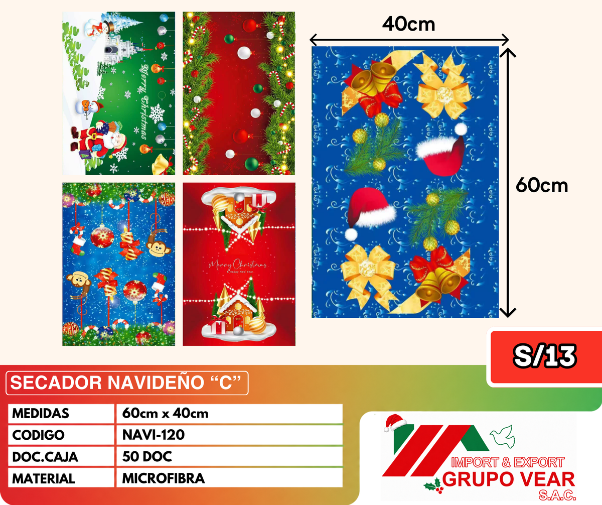 SECADOR NAVIDEÑO "C" (50 DOC)
