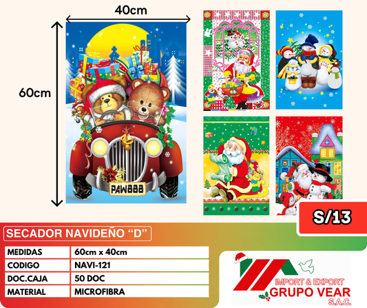 SECADOR NAVIDEÑO "D" (50 DOC)