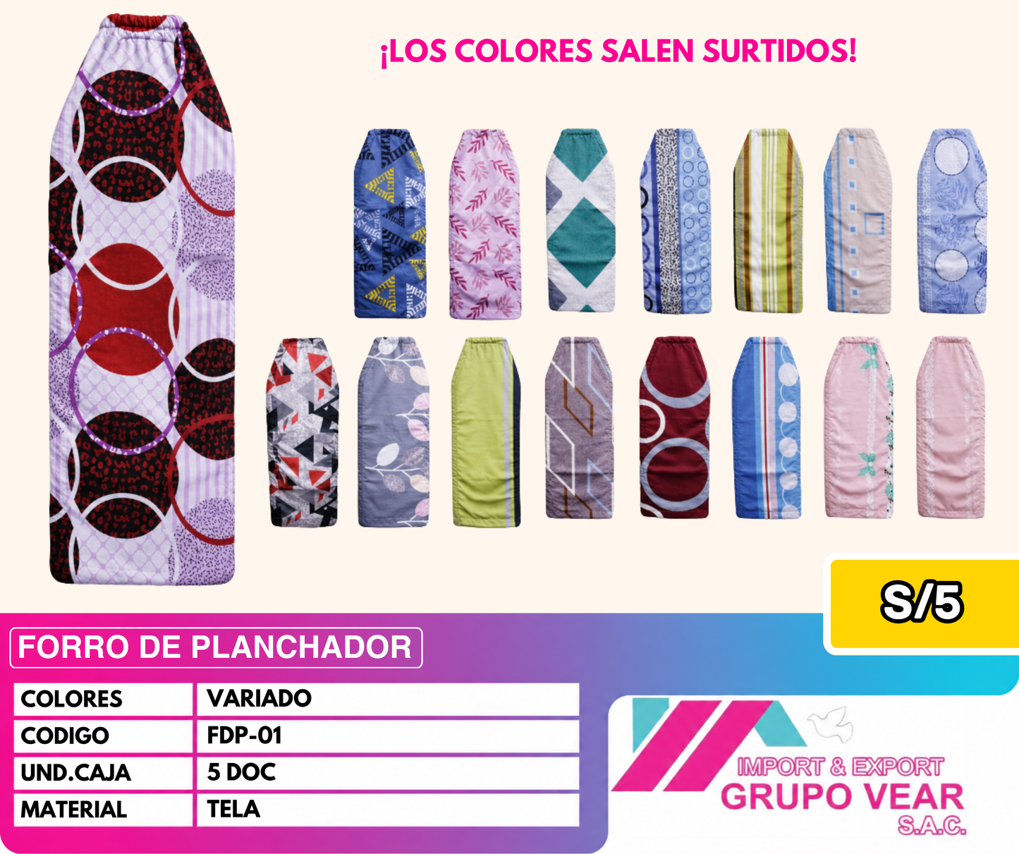 FORRO DE PLANCHADOR