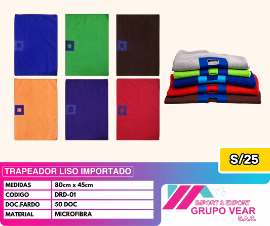 TRAPEADOR LISO IMPORTADO (50 DOCENAS)