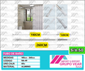 TUBO DE BAÑO 140CM A 260CM (60 UNIDADES)