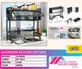 ESCURRIDOR DE COCINA 85CM CON TAPA (4 UNIDADES)