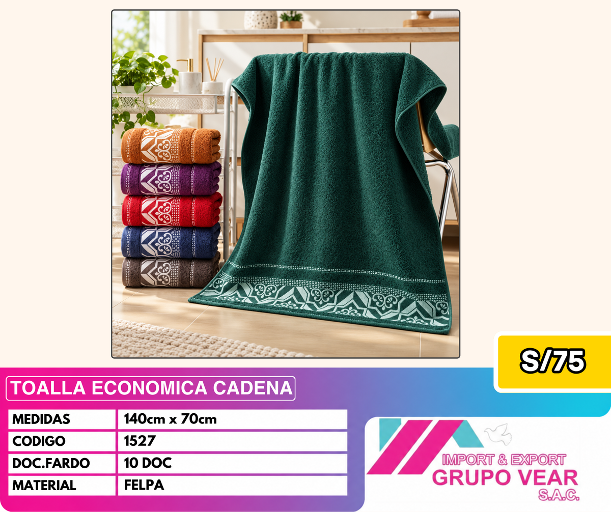 TOALLA ECONOMICA CADENA (10 DOC)