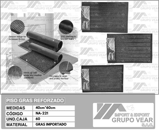 PISO GRAS REFORZADO (60 UNIDADES)