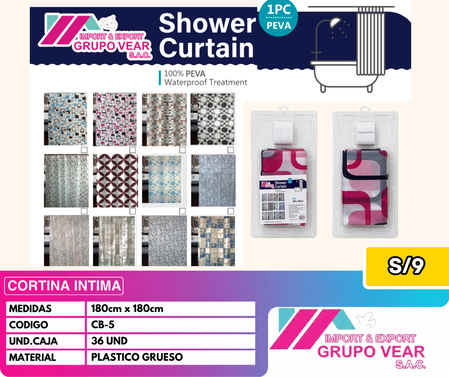 CORTINA INTIMA (36 UNIDADES)