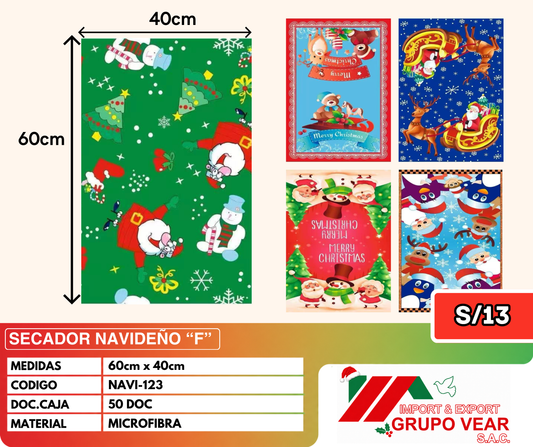 SECADOR NAVIDEÑO "F" (50 DOC)