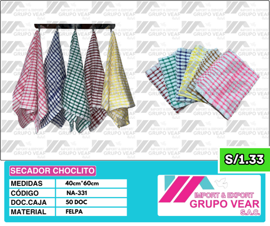 SECADOR CHOCLO (50 DOCENAS)