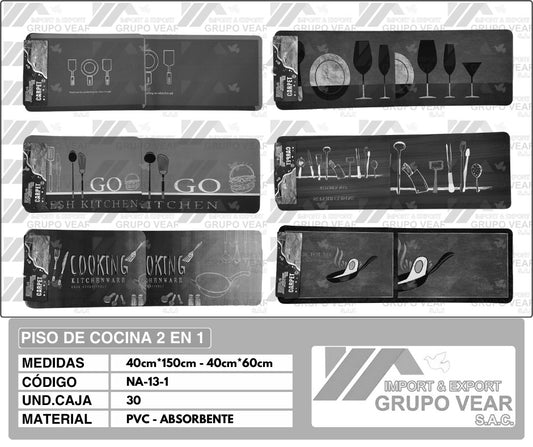 PISO DE COCINA 2 EN 1 (30 SETS)
