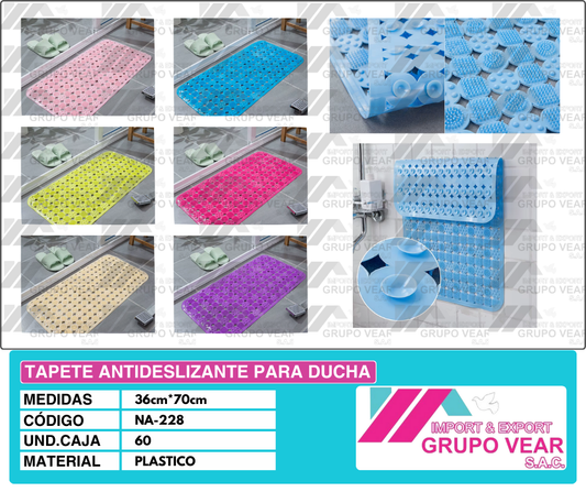 TAPETE ANTIDESLIZANTE PARA DUCHA 1