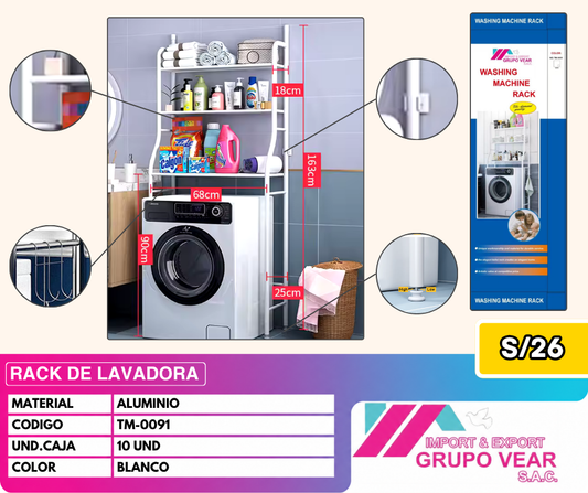 ORGANIZADOR DE LAVADORA (10 UNIDADES)